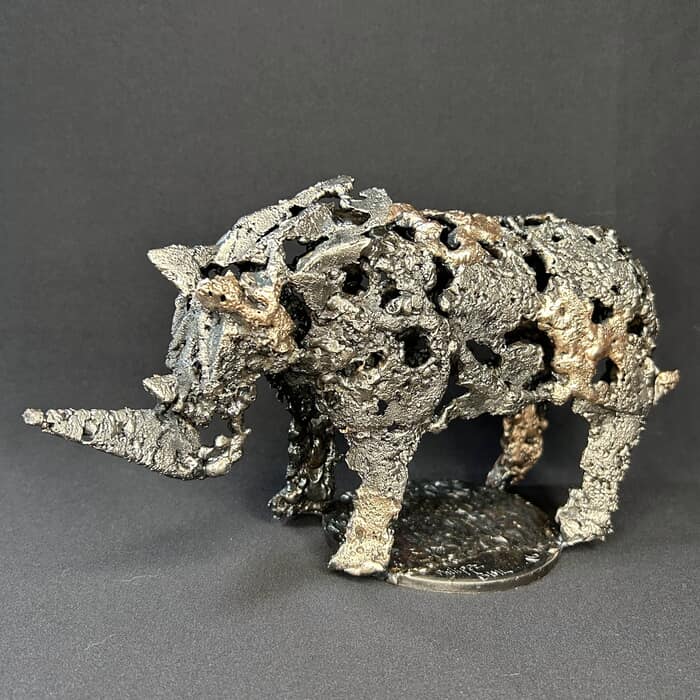 Rhinocéros d'air et de bronze von Philippe Buil