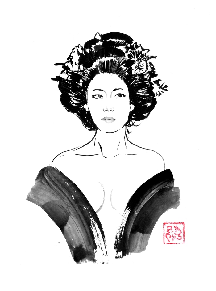 Femme dénudée par Péchane