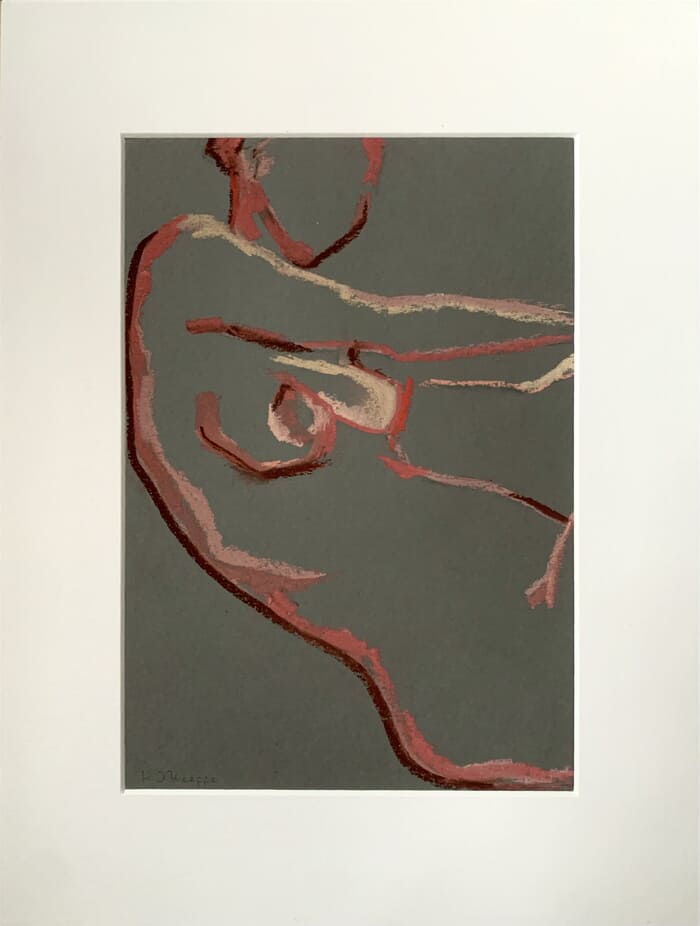 Silhouette in Pastel III by Héloïse O'Keeffe