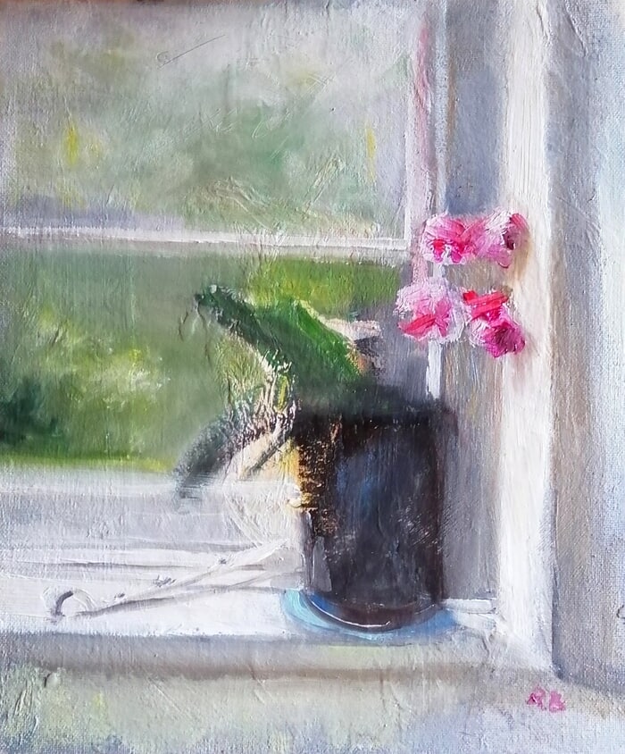 Window orchid by Rosemary Burn