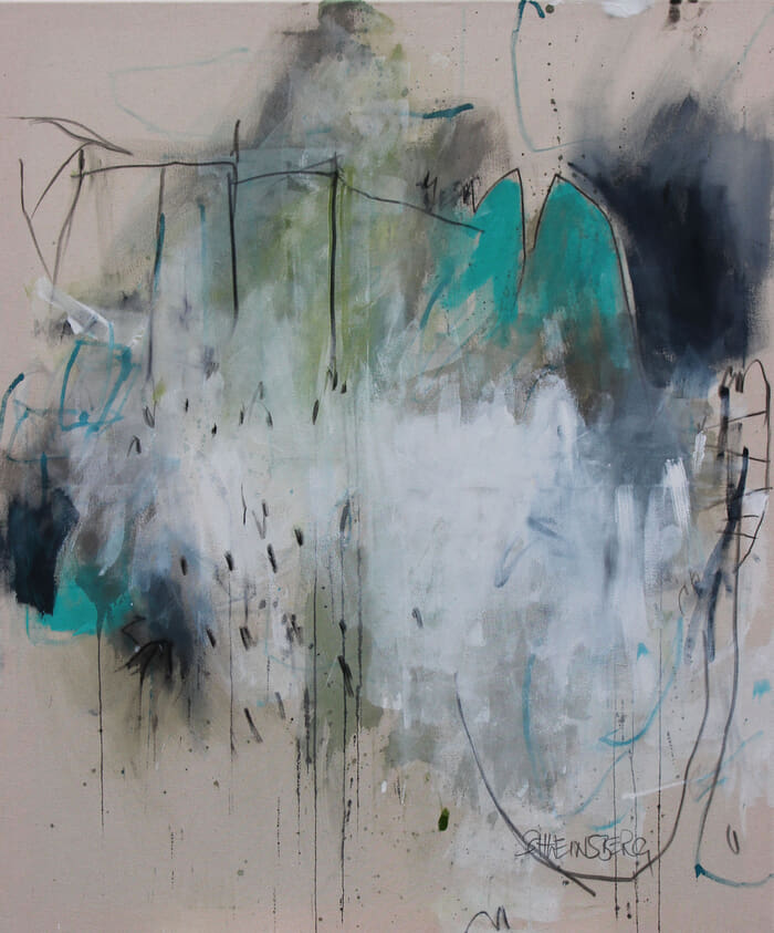 Tilted Composition (Form, Fragment, Gesture) 2 par Daniela Schweinsberg