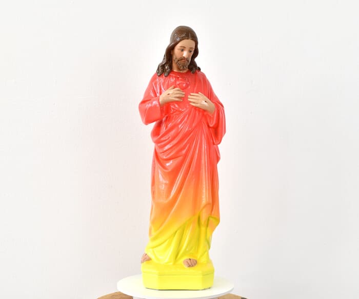 Neon Fire Jesus by Andre Schulze