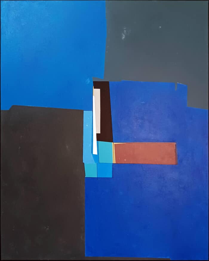Blue composition IV by Luis Medina Manso