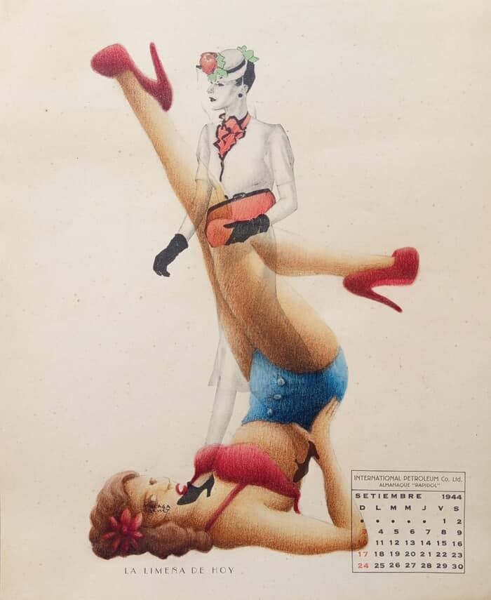 "A New American Dream" series (woman with her legs raised) by Gonzalo Garcia Callegari