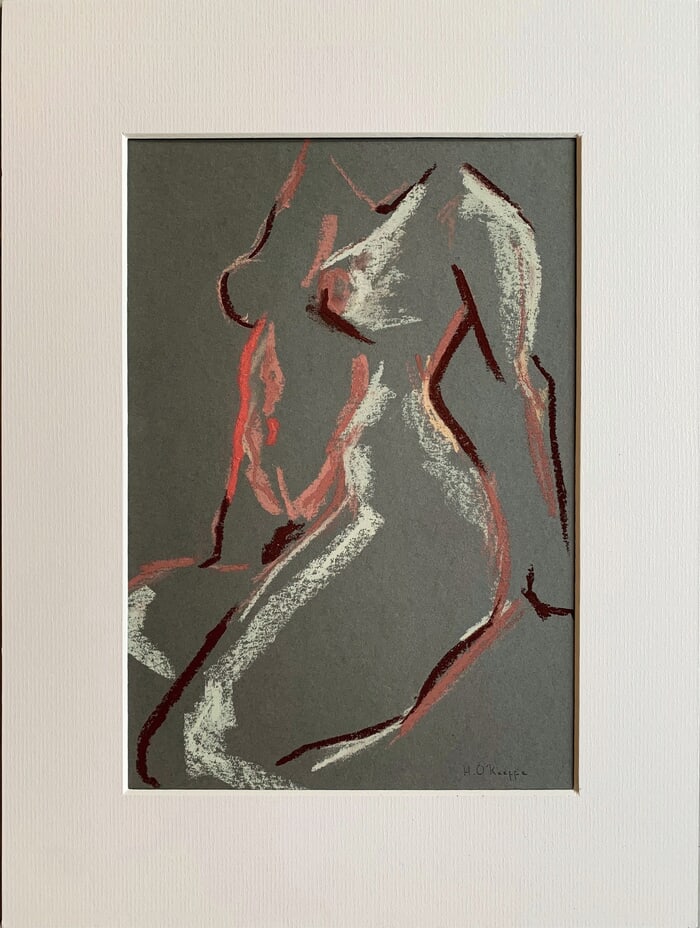 Silhouette in Pastel IV by Héloïse O'Keeffe