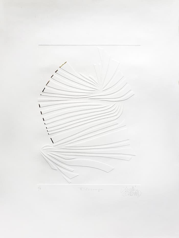 Plissage blanc von Christine Guichard