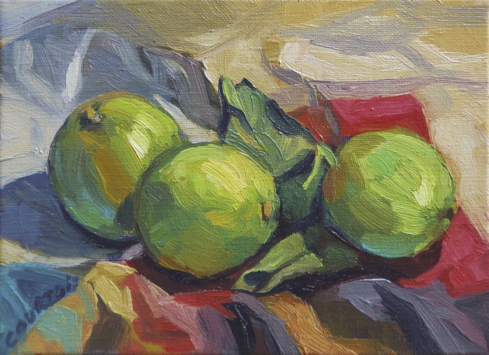 Trois citrons verts by Hélène Courtois-Redouté