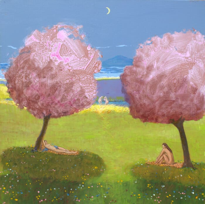  Le repos d'Artémis sur l’île de Crète avant qu'elle ne choisisse ses suivantes. von François Pagé