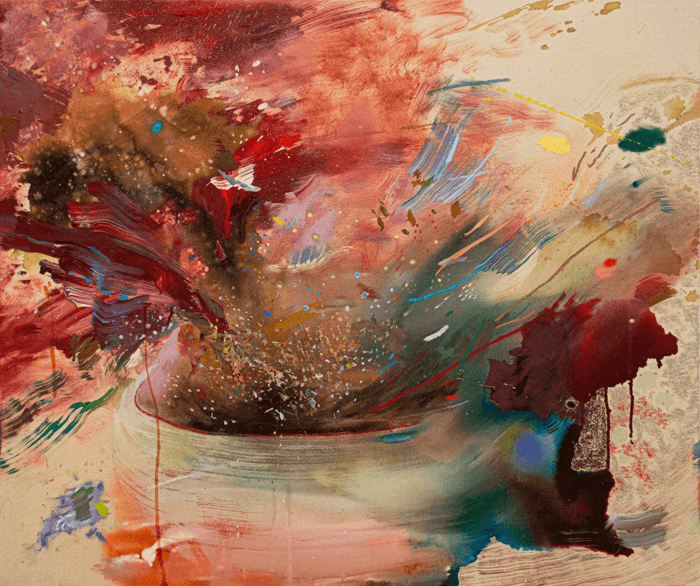 I'm sprinting, painting, painting for my life. by Jessica Matier