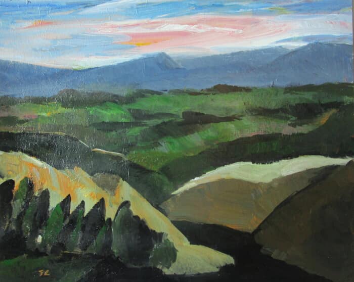 Paysage aux roches crayeuses von Michel de Gouttes