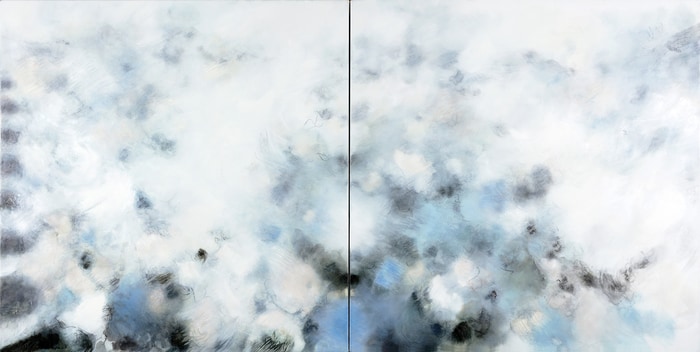 Longshore drift - diptych par Gina Parr