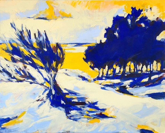 Jaune comme la mer, bosquet outremer von Hélène Vac