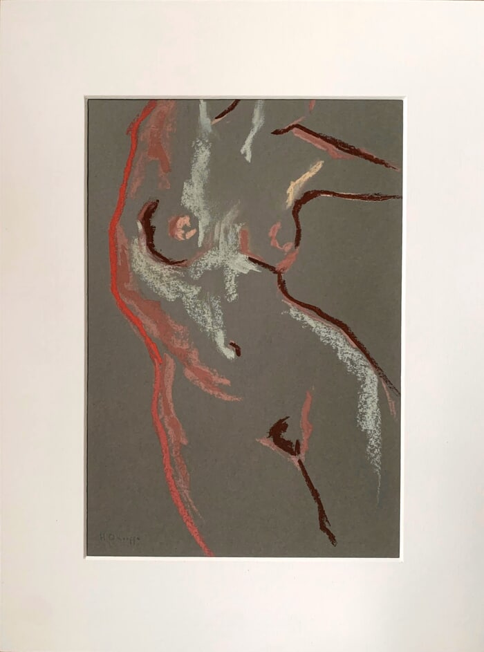 Silhouette in Pastel VII by Héloïse O'Keeffe