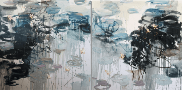 Water Lilies. Diptych von Lilia Orlova-Holmes