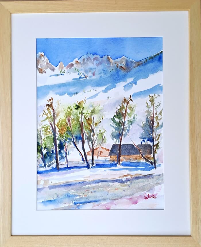 Ski resort in the Pyrenees par Jean-Noël Le Junter