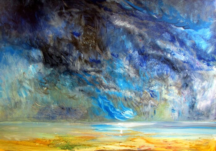 ORAGE SUR LA PLAGE von Thibault Lepeudry
