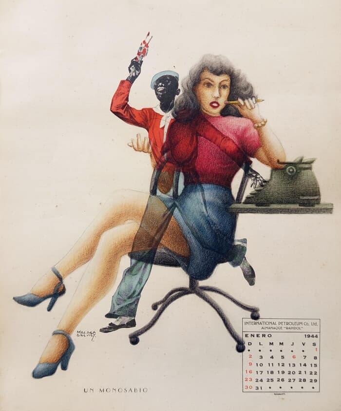 "A New American Dream" series (woman with a telephone) by Gonzalo Garcia Callegari