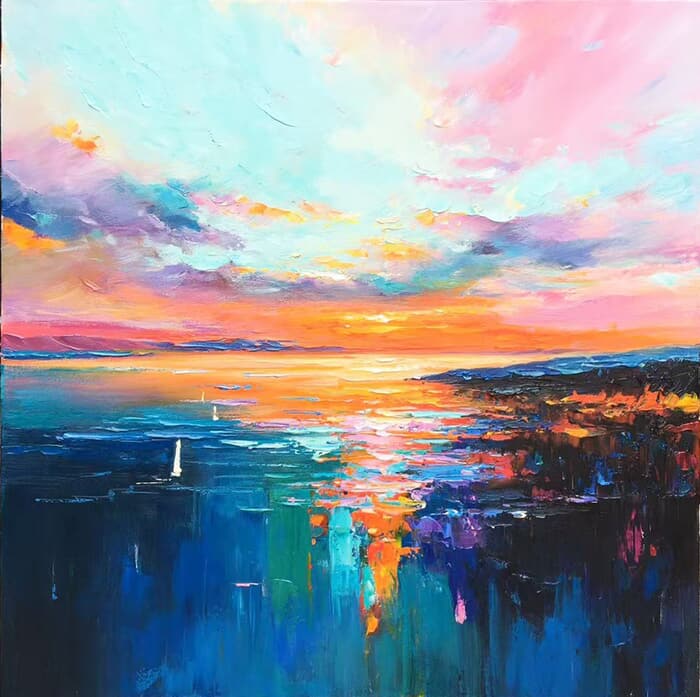 Sunraise on ocean 1525 by Jingshen You