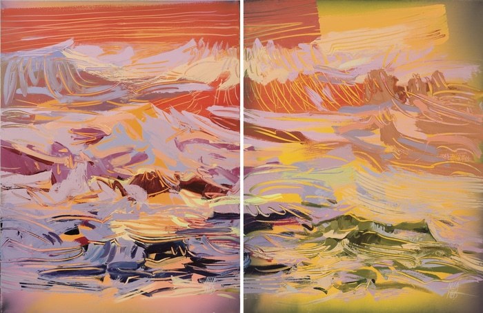 Incandescent / Diptych by Mila Weis