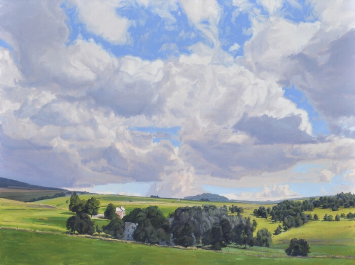 Summer clouds over the Massif du Mézenc par Anne Baudequin