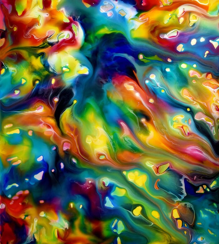 Fluid Painting 132 by Mark Chadwick