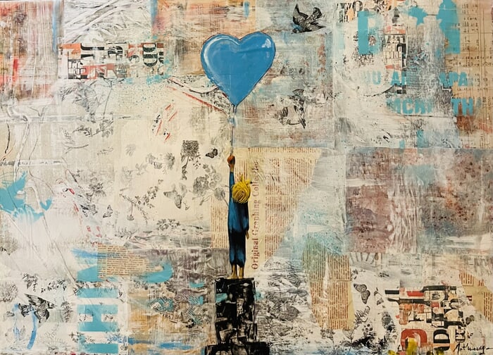 L’enfant au grand cœur bleu by ART'MONY