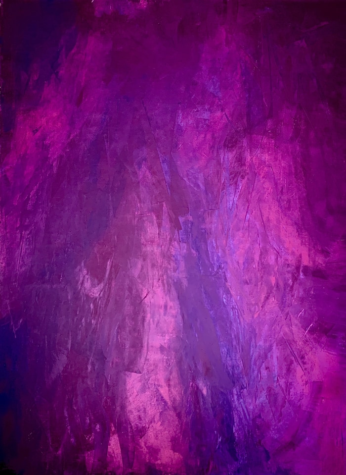 Terra Mystica no. 1326 purple abstract by Anita Kaufmann