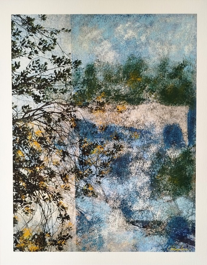 Largo - Painting on Photography by Jérôme Pergolesi