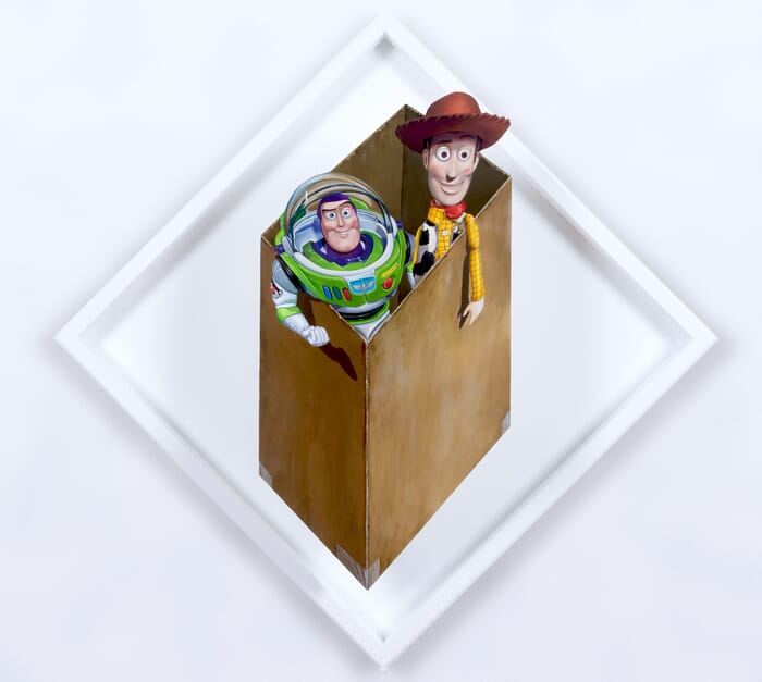 Buzz and Woody by Patrick Hughes