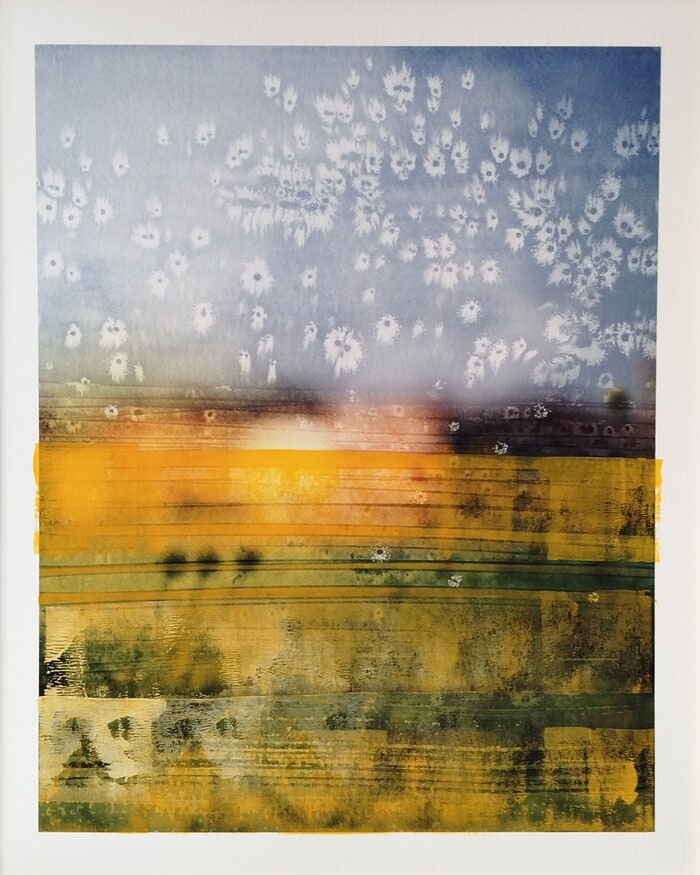 Tosca II - Painting on print von Jérôme Pergolesi