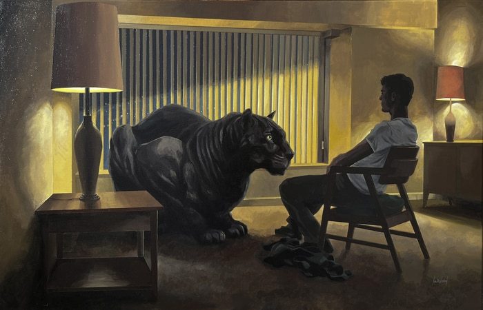 CHIMÈRE n°16 (la Panthère noire) par Louis Vairel