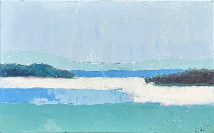 Les rochers et la mer von Chantal Parise