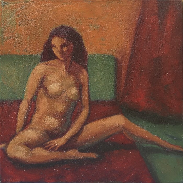 Irène assise by Hélène Courtois-Redouté