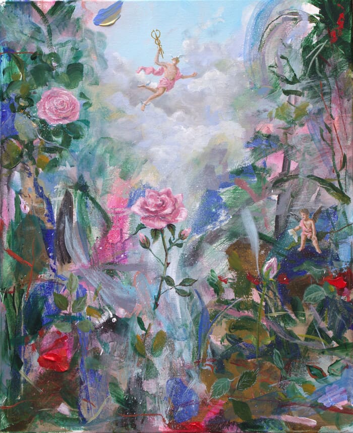 La consternation d'Hermès venant sauver le jardin de Flore après la tempête.  par François Pagé