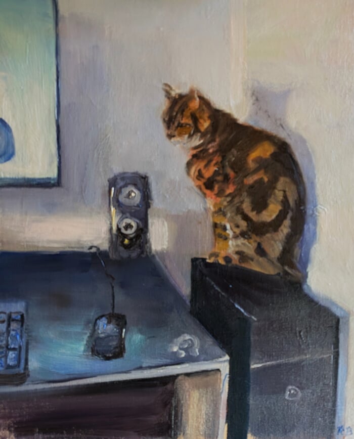 Cat and mouse by Rosemary Burn