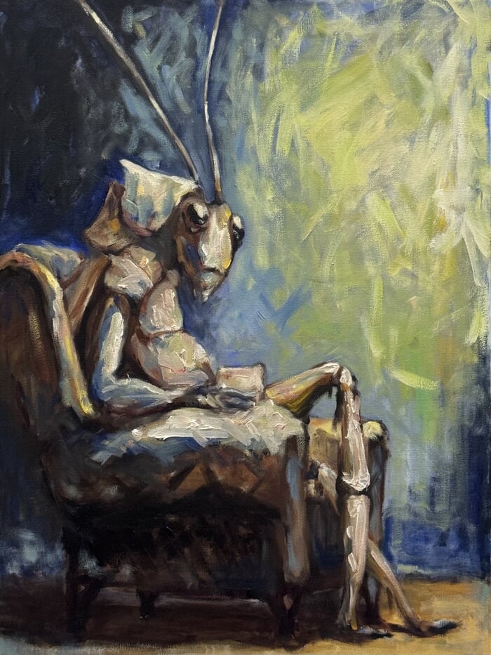 Cricketman on the Chair #2 by Chao Wang