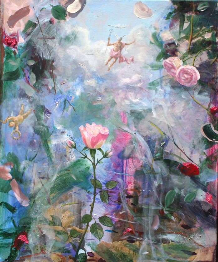 La stupéfaction d'Hermès venant sauver le jardin de Flore après la tempête.  by François Pagé