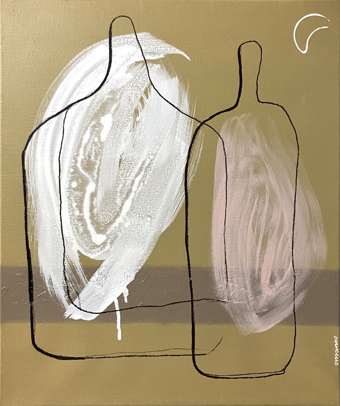 Compo bottles 17 by Anne Iris