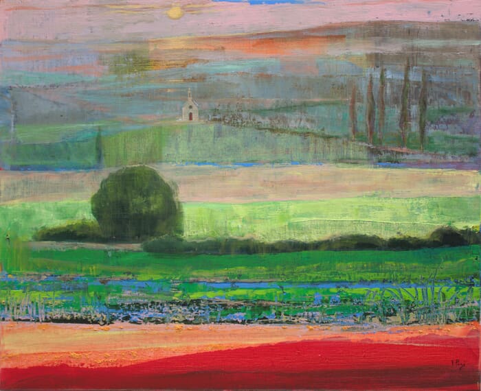Au loin sur la colline, la clef du ciel. von François Pagé