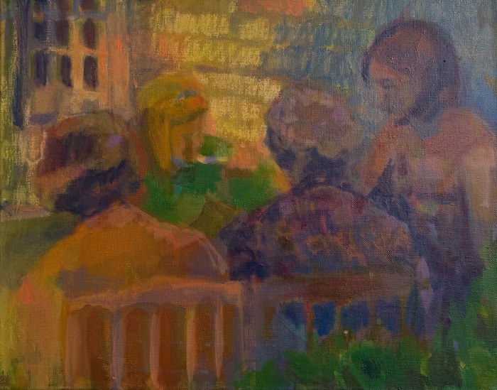 Lunch in June, Mothers and Daughters II von Caroline Cornelius