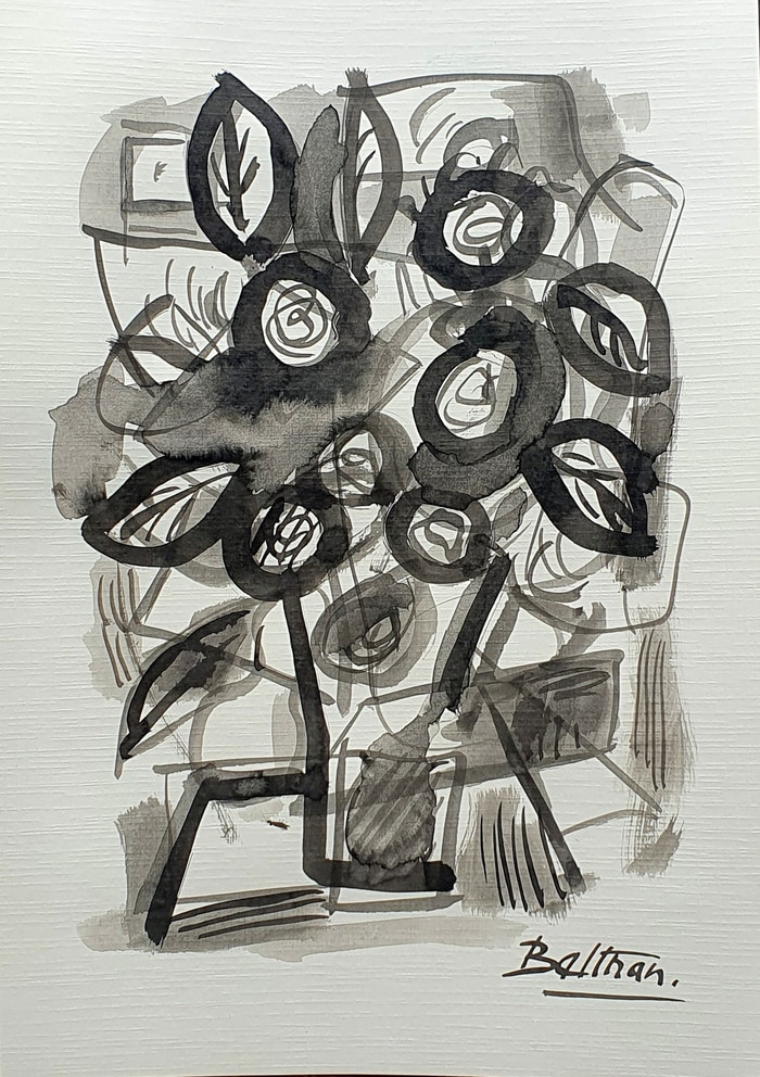 Le vase aux pivoines von Pierre-Yves Beltran