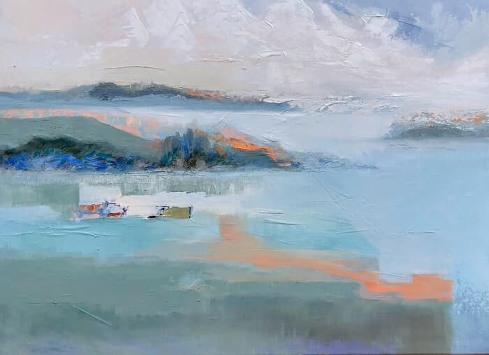 Paysage vert amande von Chantal Parise
