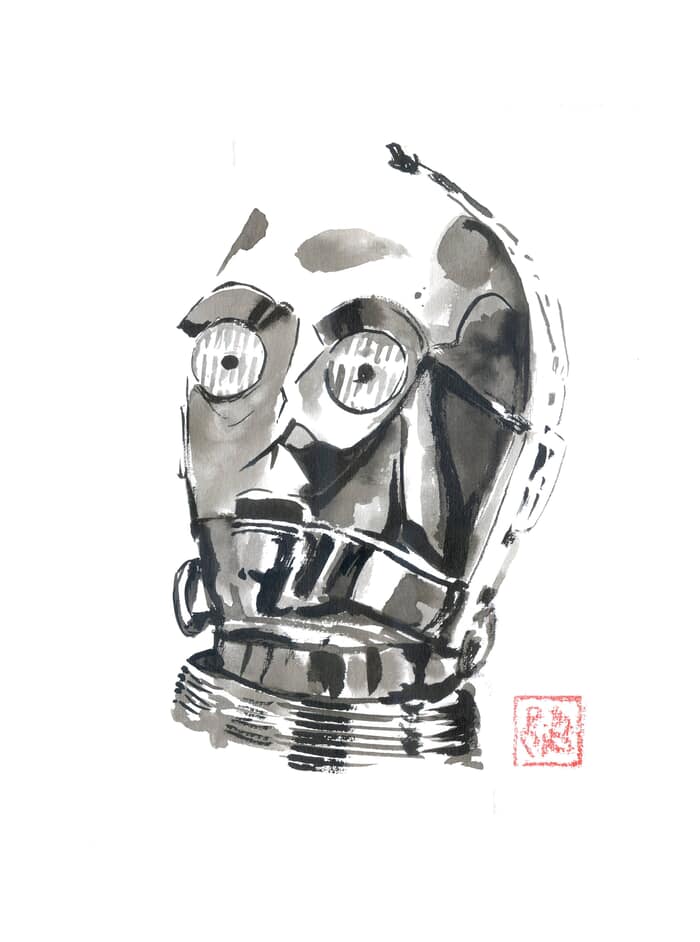 c3po face by Péchane