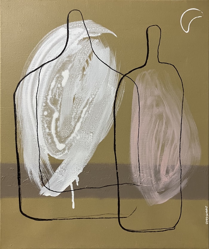 Compo bottles 17 by Anne Iris