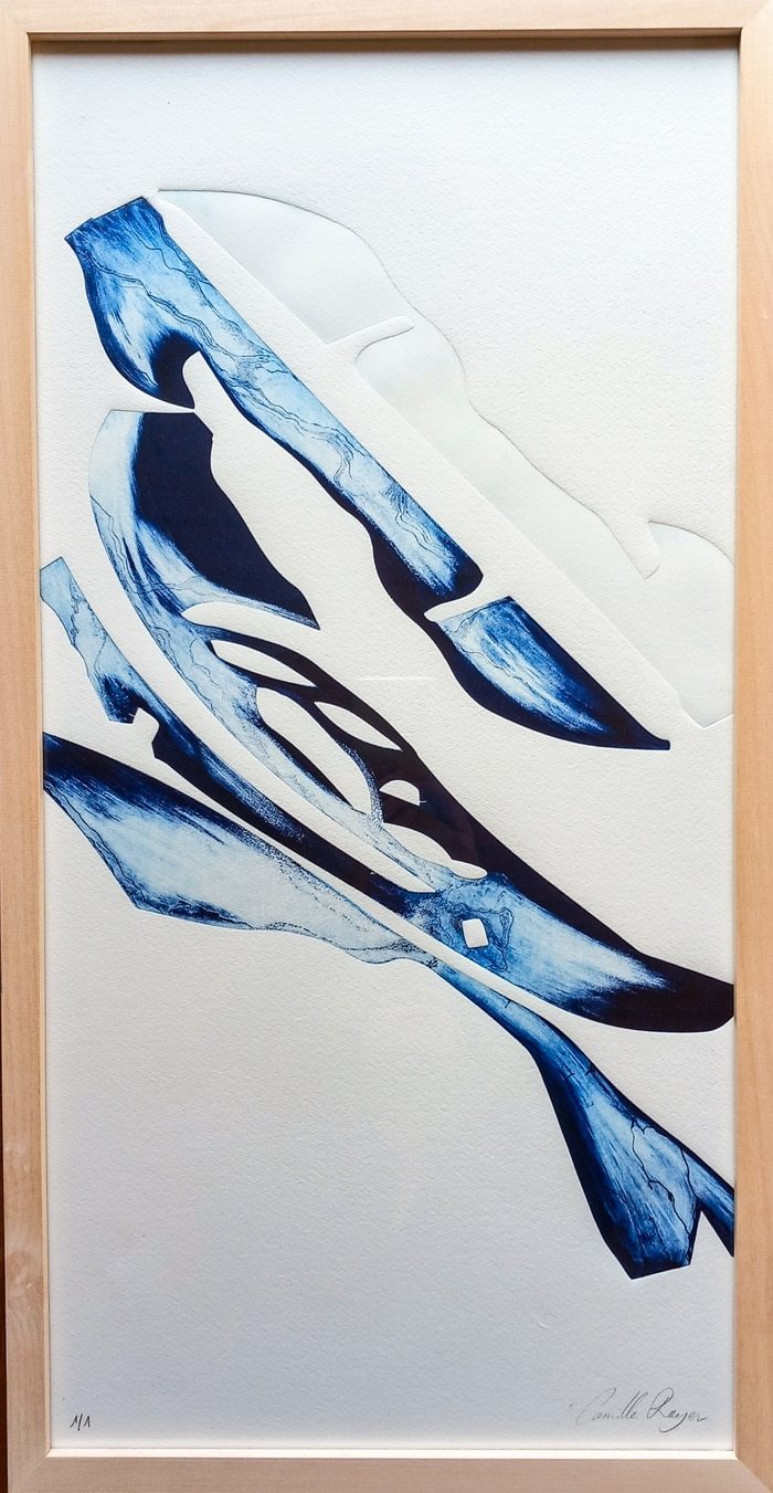 Confluent IV, série Confluents - Les rivières, édition bleu par Camille Royer