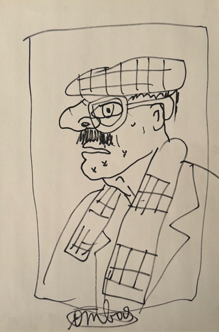 Portrait de Mathias Fels par Robert Combas