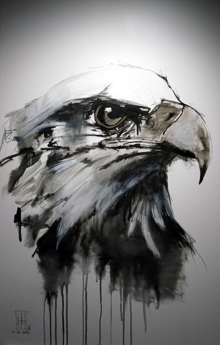 L'aigle by Olivier de Géa