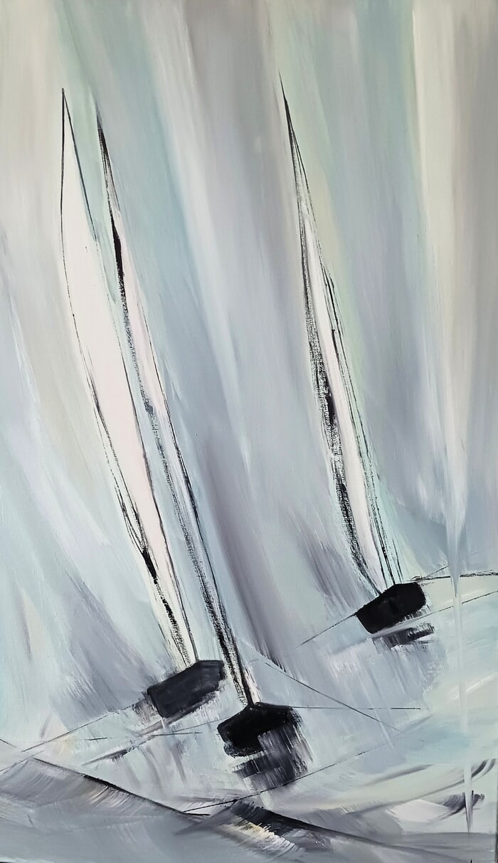 Voiles et vent by Lydie Massou