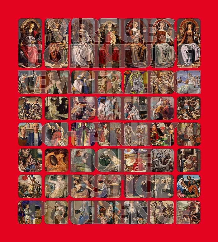 Cardinal Virtues - bright red von Brad Faine