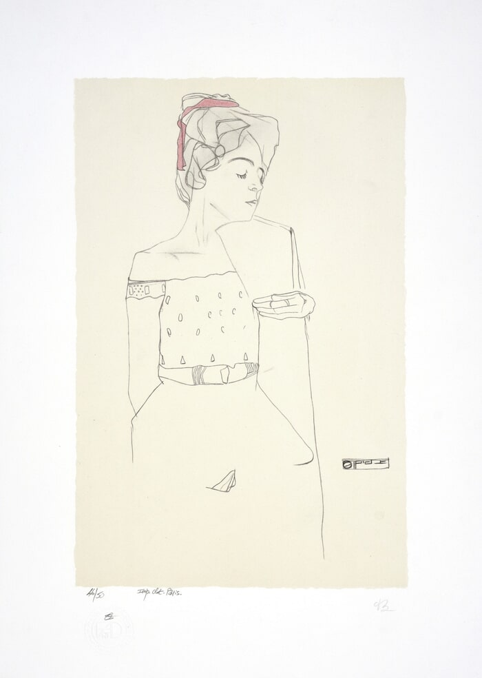 Portrait de Gerti Schiele, 1909 (Portrait of the Artist's Sister Gerti) by Egon Schiele